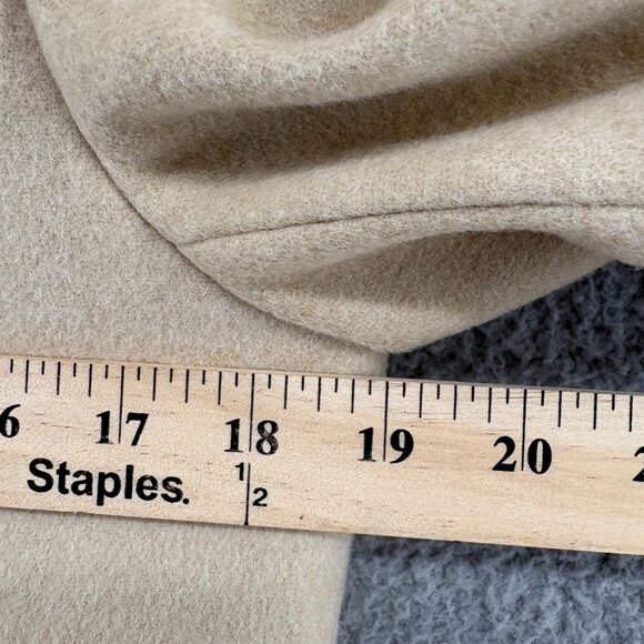 Quince Italian Wool Cocoon Coat in Heather Macadamia Size Small - Picture 11 of 16